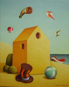 Marina (olio su tela) 30x24 cm